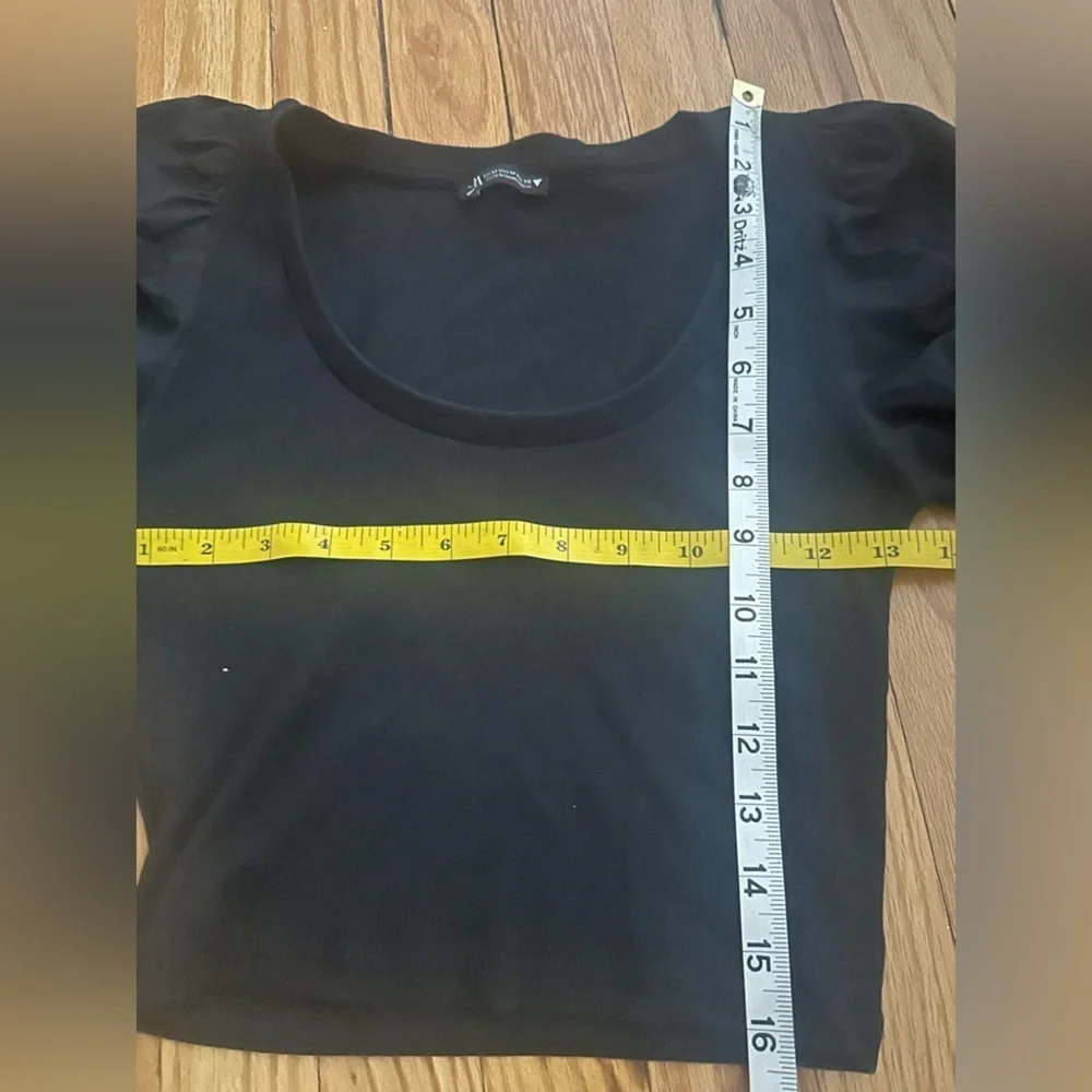 Zara Black Long Sleeve Blouse
